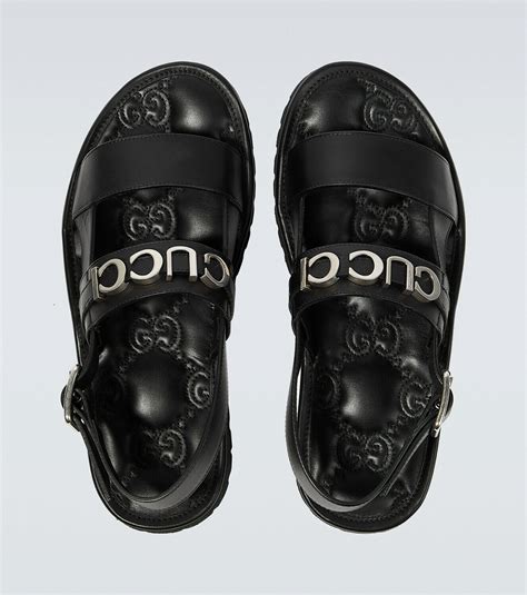 gucci logo sandals|gucci sandals original.